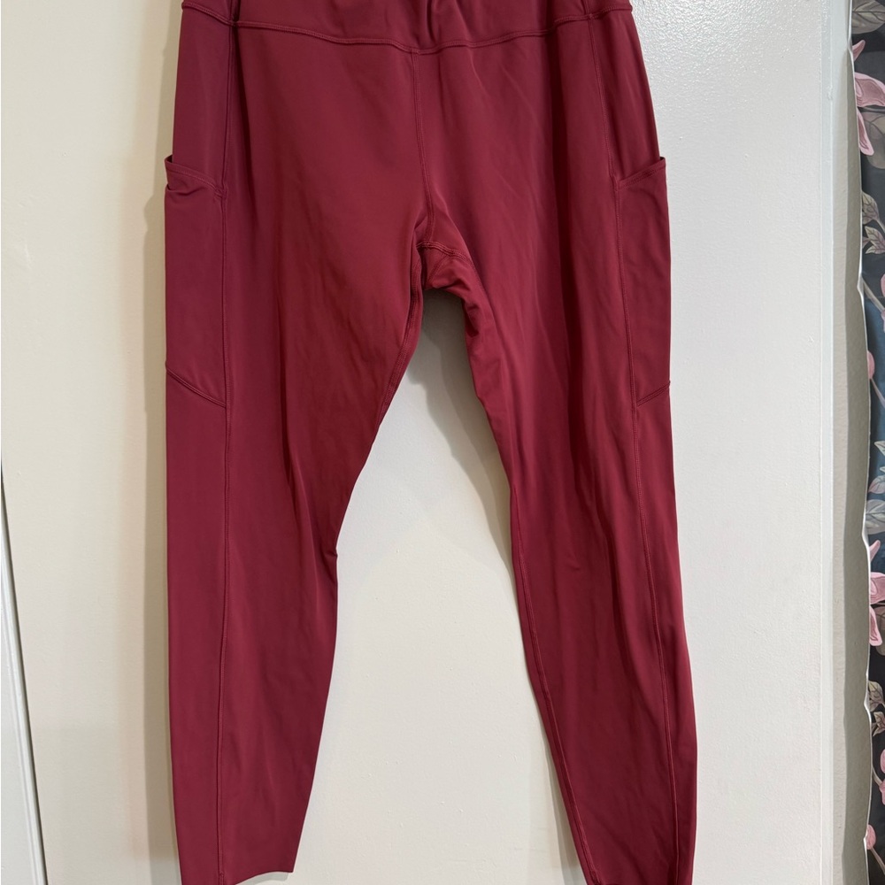 Lululemon Athletica Red Leggings